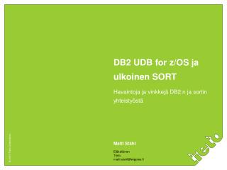 DB2 UDB for z/OS ja ulkoinen SORT