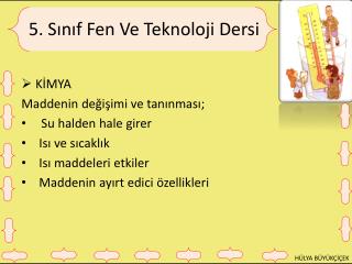 5. Sınıf Fen Ve Teknoloji Dersi