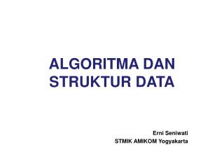 ALGORITMA DAN STRUKTUR DATA