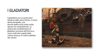 I GLADIATORI