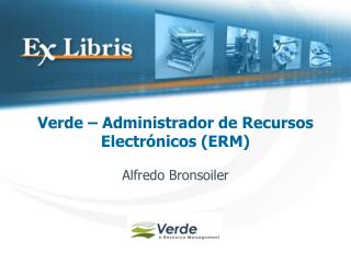 Verde – Administrador de Recursos Electrónicos (ERM)