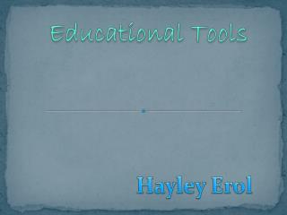 Educational Tools