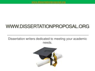 Dissertation Proposal From PhD Writers