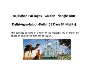Rajasthan Packages - Golden Triangle Tour