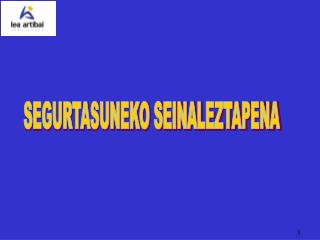 SEGURTASUNEKO SEINALEZTAPENA