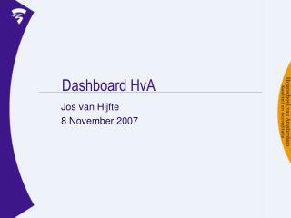 Dashboard HvA