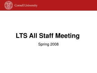 LTS All Staff Meeting