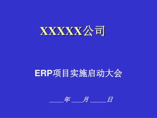 E RP 项目实施启动大会