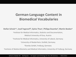 German-Language Content in Biomedical Vocabularies