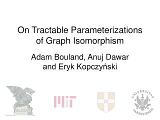 On Tractable Parameterizations of Graph Isomorphism