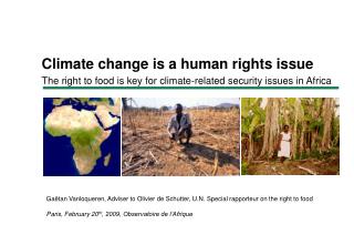 Climate change is a human rights issue