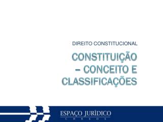 DIREITO CONSTITUCIONAL