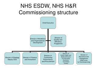 NHS ESDW, NHS H&amp;R Commissioning structure