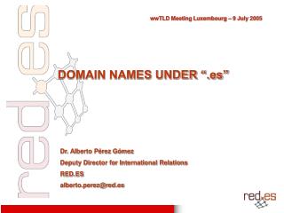 DOMAIN NAMES UNDER “.es”