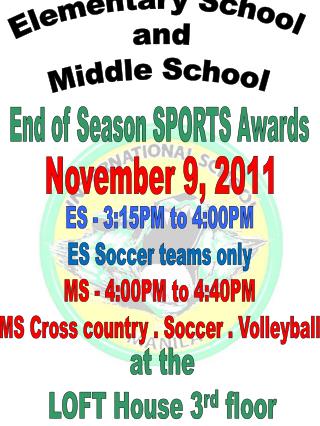 Elementary School and Middle School