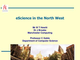 eScience in the North West