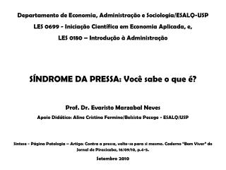 Departamento de Economia, Administração e Sociologia/ESALQ-USP