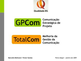 Comunicação Estratégica de Projeto