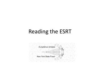 Reading the ESRT