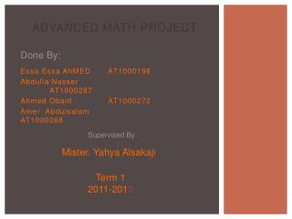 Advanced Math Project