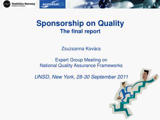 Sponsorship on Quality The final report