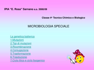 MICROBIOLOGIA SPECIALE