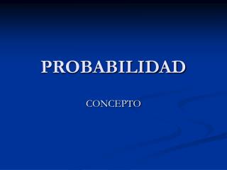 PROBABILIDAD