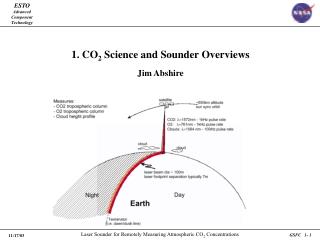 1. CO 2 Science and Sounder Overviews Jim Abshire