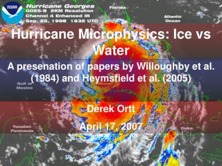 Hurricane Microphysics: Ice vs Water