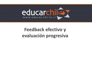 Feedback efectivo y evaluación progresiva