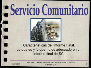 Servicio Comunitario