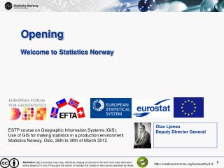 Opening Welcome to Statistics Norway