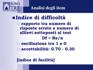 Analisi degli item