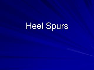 Heel Spurs