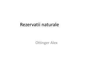 Rezervatii naturale