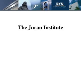 The Juran Institute