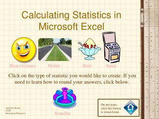 Calculating Statistics in Microsoft Excel