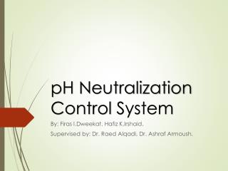 pH Neutralization Control System