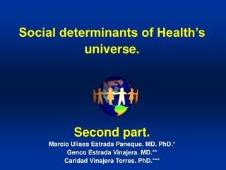 Social determinants of Health’s universe. Second part. Marcio Ulises Estrada Paneque. MD. PhD.*