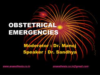 OBSTETRICAL EMERGENCIES