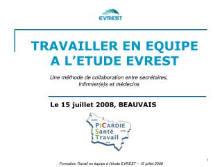 TRAVAILLER EN EQUIPE A L’ETUDE EVREST