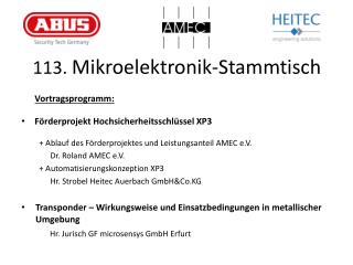 113. Mikroelektronik-Stammtisch