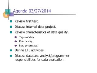 Agenda 03/27/2014