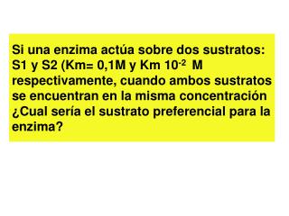 Si se duplica la concentración de enzima La velocidad de la reacción se duplica