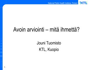 Avoin arviointi – mitä ihmettä?