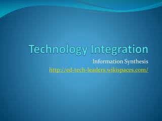 Technology Integration