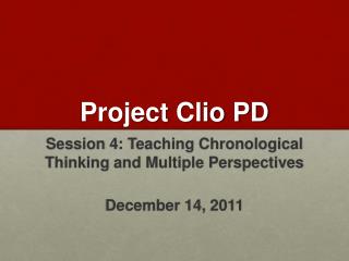 Project Clio PD