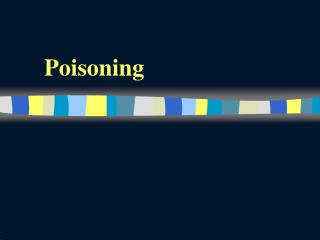 Poisoning
