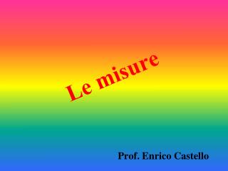 Le misure