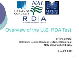 Overview of the U.S. RDA Test